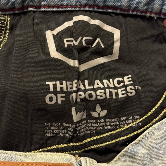 RVCA Daggers Slim Straight Jeans 32 x 32 - Picture 8 of 10